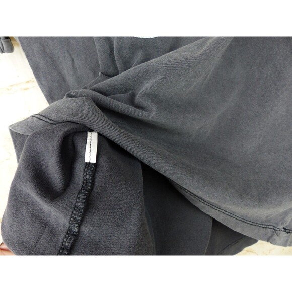 Mango MNG T-Shirt Womens S Gray Skull Butterfly Graphic Tee Rock Goth Macabre - Picture 7 of 9